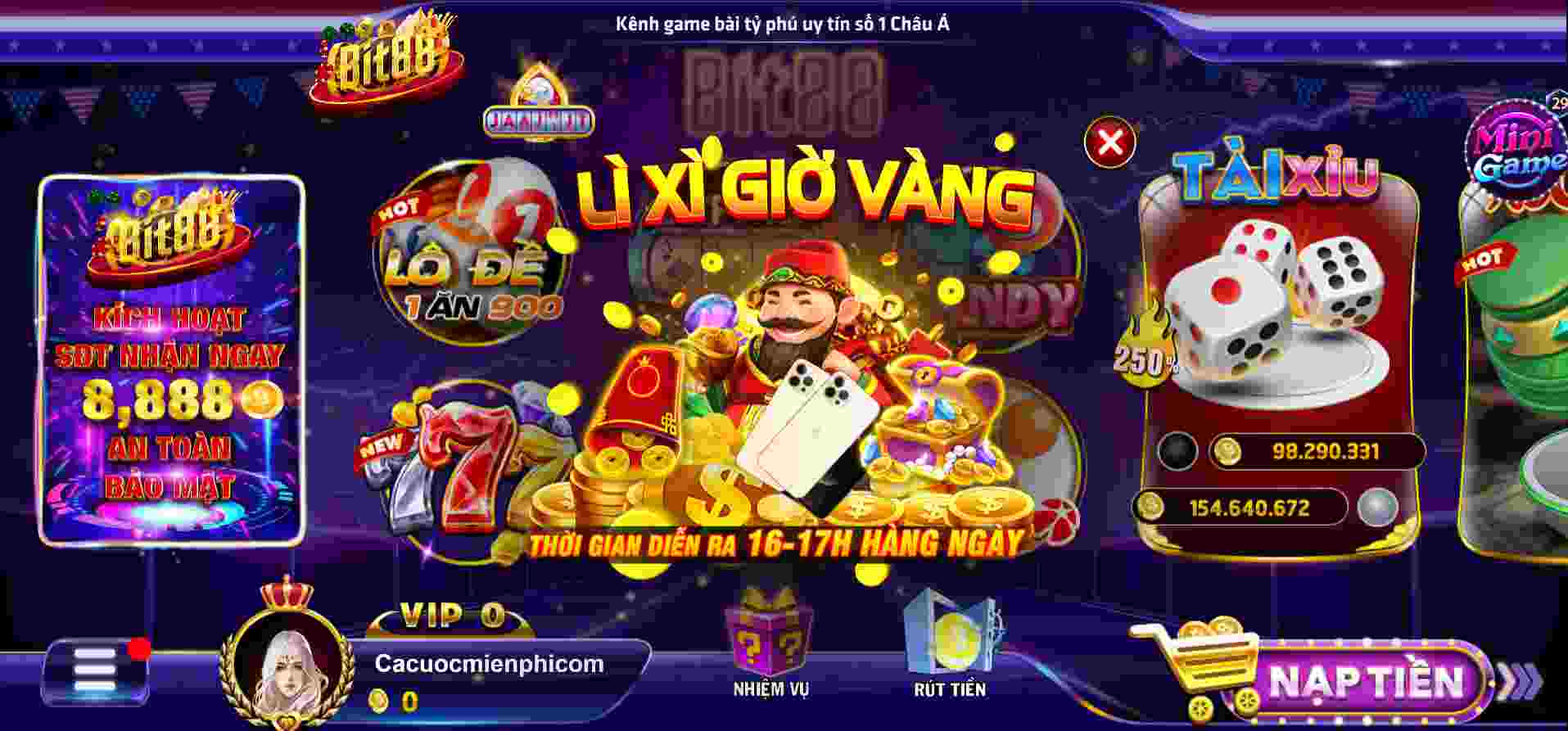 Rút tiền thưởng của bạn về tài khoản 88Vv - 88Vv